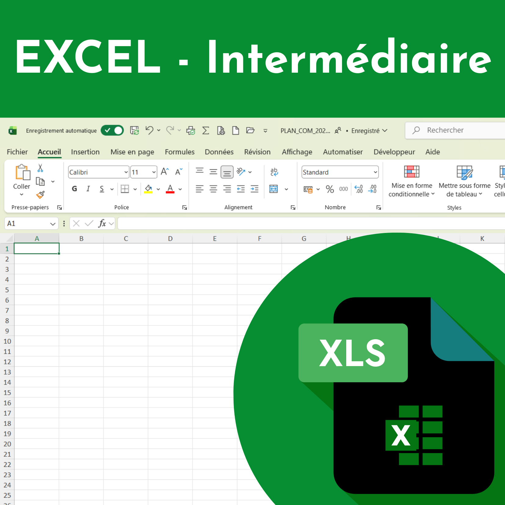 Formation Excel - Intermédiaire